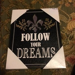 Follow your dreams wall decor